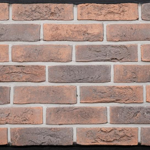 Плитка Бельгийский 02 Коричнево-бордовый с подпалом, Loft Brick 